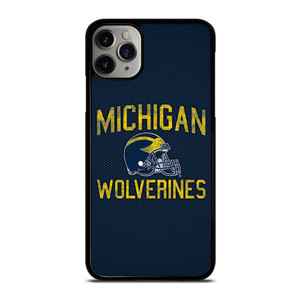 MICHIGAN WOLVERINES FOOTBALL HELMET iPhone 11 Pro Max Case