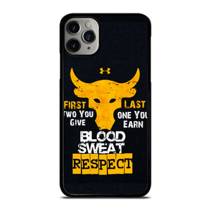UNDER ARMOUR PROJECT ROCK BLOOD SWEAT iPhone 11 Pro Max Case
