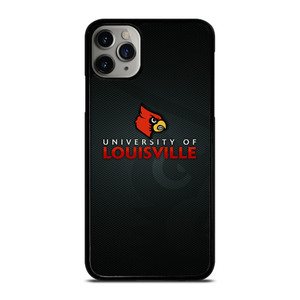 UNIVERSITY OF LOUISVILLE CARDINALS FOOTBALL LOGO MASCOT iPhone 11 Pro Max Case