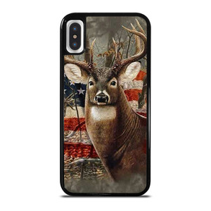 AMERICAN FLAG DEER BUCK CAMO iPhone X / XS Case AMERICAN FLAG DEER BUCK CAMO iPhone X / XS Case