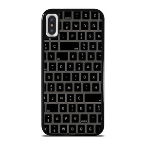 BLACK KEYBOARD PATTERN iPhone X / XS Case BLACK KEYBOARD PATTERN iPhone X / XS Case