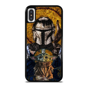 MANDALORIAN AND BABY YODA STAR WARS ART iPhone X / XS Case