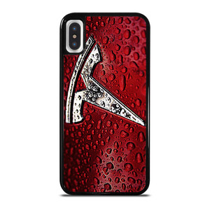 TESLA RED WATER EMBLEM iPhone X / XS Case