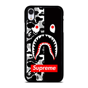 BAPE SHARK SUPREME CAMO BLACK iPhone XR Case BAPE SHARK SUPREME CAMO BLACK iPhone XR Case
