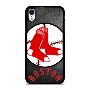 BOSTON RED SOX BASEBALL METAL LOGO iPhone XR Case