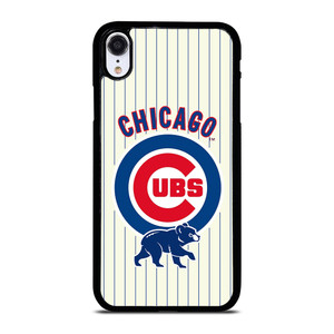 CHICAGO CUBS BASEBALL STRIPES LOGO iPhone XR Case CHICAGO CUBS BASEBALL STRIPES LOGO iPhone XR Case
