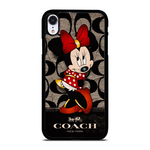 COACH NEW YORK BLACK MINNIE MOUSE iPhone XR Case