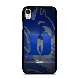 DUKE BLUE DEVILS LOGO UNIVERSITY BASKETBALL 3 iPhone XR Case