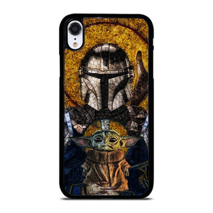 MANDALORIAN AND BABY YODA STAR WARS ART iPhone XR Case MANDALORIAN AND BABY YODA STAR WARS ART iPhone XR Case