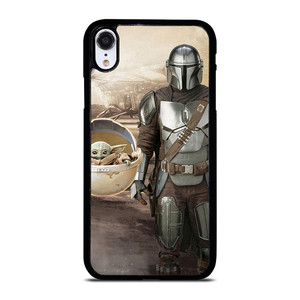 MANDALORIAN AND BABY YODA STAR WARS iPhone XR Case MANDALORIAN AND BABY YODA STAR WARS iPhone XR Case