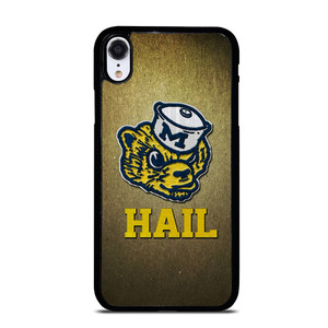 MICHIGAN WOLVERINES HAIL iPhone XR Case MICHIGAN WOLVERINES HAIL iPhone XR Case