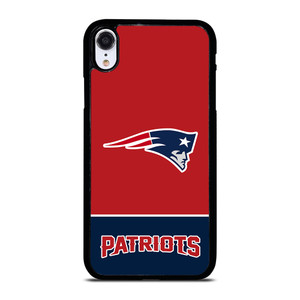 NEW ENGLAND PATRIOTS STRIPS FOOTBALL LOGO iPhone XR Case