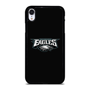 PHILADELPHIA EAGLES LOGO BLACK iPhone XR Case