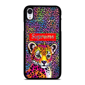 SUPREME LISA FRANK LEOPARD iPhone XR Case