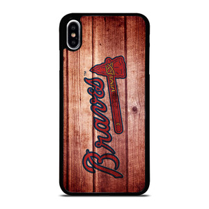 ATLANTA BRAVES BASEBALL WOOD iPhone XS Max Case