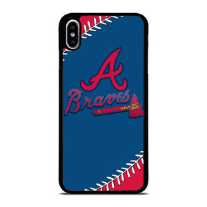 ATLANTA BRAVES ICON BALL BASEBALL iPhone XS Max Case