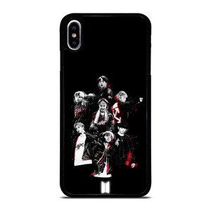 BTS BANGTAN BOYS BLACK iPhone XS Max Case