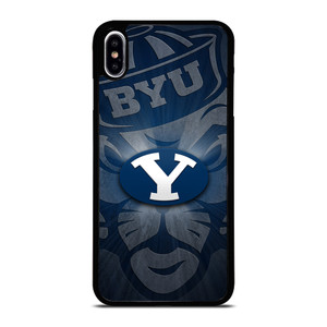 BYU COUGARS BRIGHAM YOUNG UNIVERSITY LOGO iPhone XS Max Case