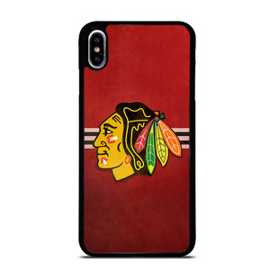 CHICAGO BLACK HAWKS RED LOGO iPhone XS Max Case
