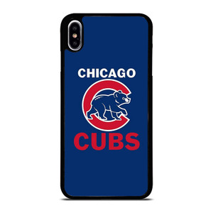 CHICAGO CUBS BLUE RED LOGO BASEBALL iPhone XS Max Case CHICAGO CUBS BLUE RED LOGO BASEBALL iPhone XS Max Case
