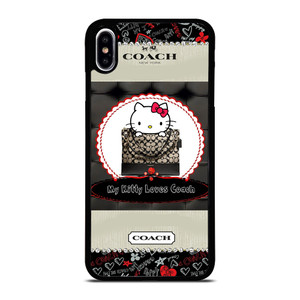COACH NEW YORK HELLO KITTY BLACK iPhone XS Max Case