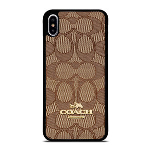 COACH NEW YORK PATTERN BROWN iPhone XS Max Case