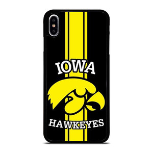 IOWA HAWKEYES STRIPS LOGO FOOTBALL TEAM iPhone XS Max Case