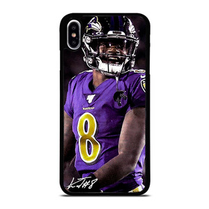 LAMAR JACKSON BALTIMORE RAVENS SIGNATURE iPhone XS Max Case LAMAR JACKSON BALTIMORE RAVENS SIGNATURE iPhone XS Max Case