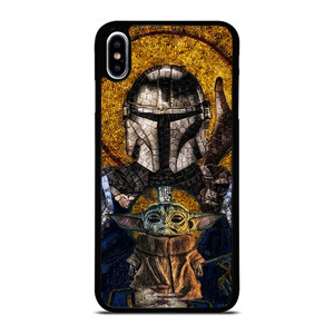 MANDALORIAN AND BABY YODA STAR WARS ART iPhone XS Max Case