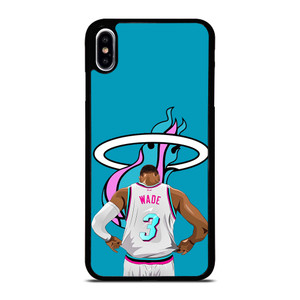MIAMI HEAT DWYANE WADE 3 BASKETBALL iPhone XS Max Case