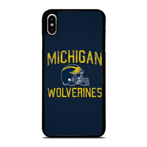 MICHIGAN WOLVERINES FOOTBALL HELMET iPhone XS Max Case MICHIGAN WOLVERINES FOOTBALL HELMET iPhone XS Max Case