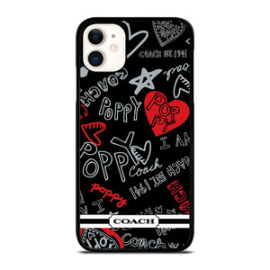 COACH NEW YORK POPPY BLACK iPhone 11 Case COACH NEW YORK POPPY BLACK iPhone 11 Case