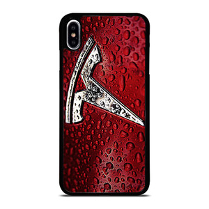 TESLA RED WATER EMBLEM iPhone XS Max Case