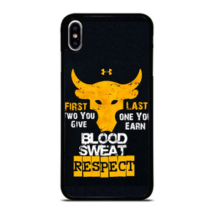 UNDER ARMOUR PROJECT ROCK BLOOD SWEAT iPhone XS Max Case