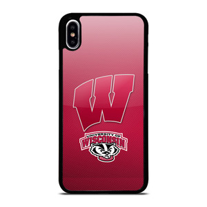 WISCONSIN BADGER LOGO UNIVERSITY FOOTBALL TEAM iPhone XS Max Case