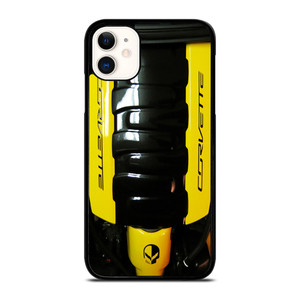 CORVETTE ENGINE YELLOW iPhone 11 Case