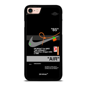 AIR JORDAN NIKE OFF WHITE BLACK iPhone 8 Case