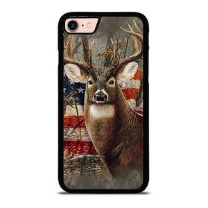 AMERICAN FLAG DEER BUCK CAMO iPhone 8 Case