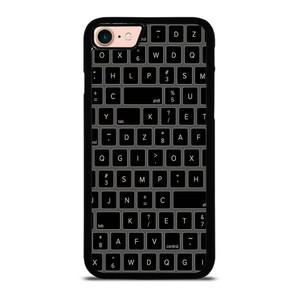 BLACK KEYBOARD PATTERN iPhone 8 Case