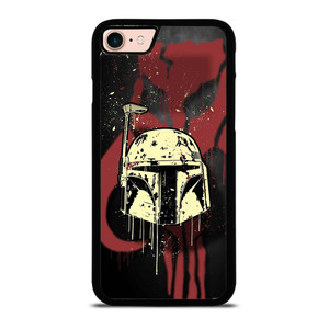 BOBA FETT HELMET STAR WARS ART iPhone 8 Case BOBA FETT HELMET STAR WARS ART iPhone 8 Case