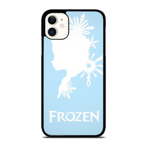 FROZEN LIGHT BLUE SILHOUETTE iPhone 11 Case