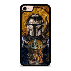 MANDALORIAN AND BABY YODA STAR WARS ART iPhone 8 Case