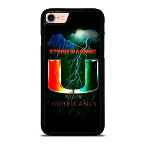 UM MIAMI HURRICANES NFL THUNDER iPhone 8 Case UM MIAMI HURRICANES NFL THUNDER iPhone 8 Case