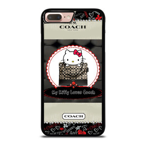 COACH NEW YORK HELLO KITTY BLACK iPhone 8 Plus Case