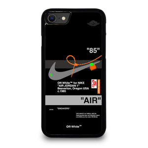 AIR JORDAN NIKE OFF WHITE BLACK iPhone SE 2020 Case