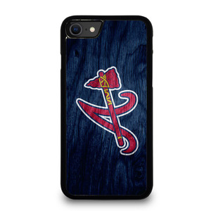 ATLANTA BRAVES MLB WOODEN LOGO iPhone SE 2020 Case