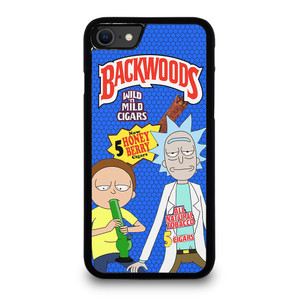BACKWOODS RICK AND MORTY BLUE iPhone SE 2020 Case