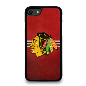 CHICAGO BLACK HAWKS RED LOGO iPhone SE 2020 Case