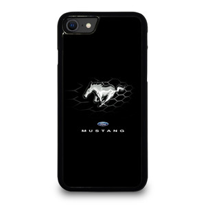 FORD MUSTANG LOGO BLACK iPhone SE 2020 Case