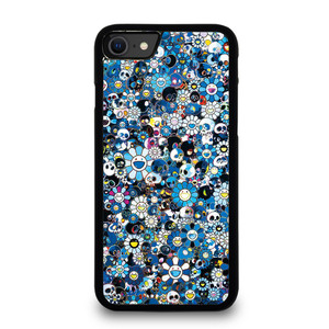 TAKASHI MURAKAMI FLOWERS BLUE iPhone SE 2020 Case